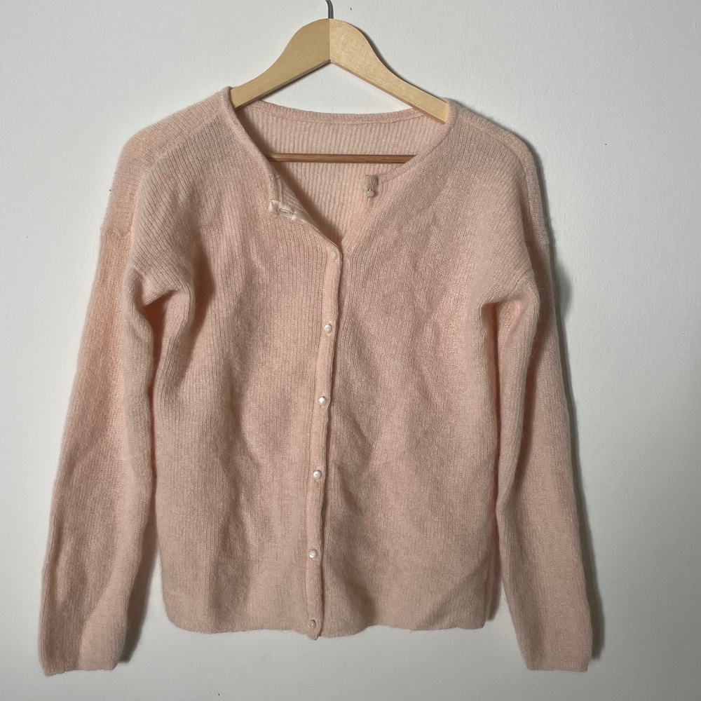NWOT Sezane Gaspard pink sweater